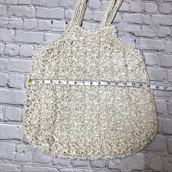SOLD ⭐️ Cream and silver sparkle tote - Picture 4 of 7